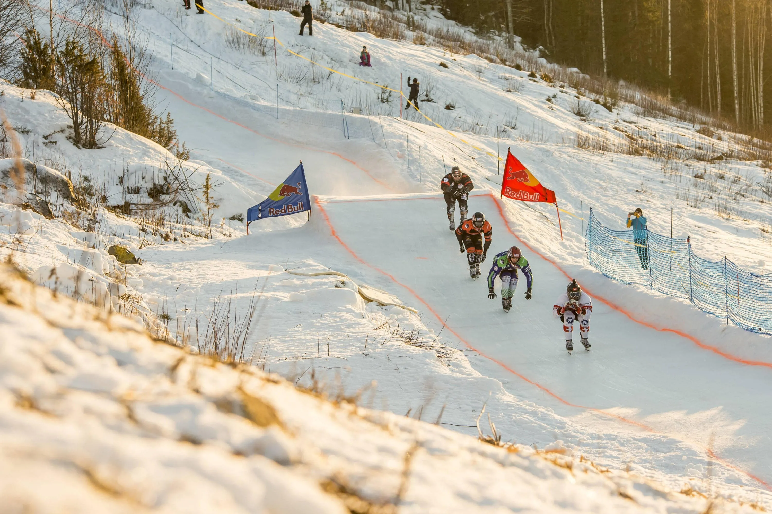 Jim De Paoli leads as he closes in on the Rautalampi finishing line. Image: Mark Roe / Red Bull Content Pool Jim De Paoli leads as he closes in on the Rautalampi finishing line. Image: Mark Roe / Red Bull Content Pool